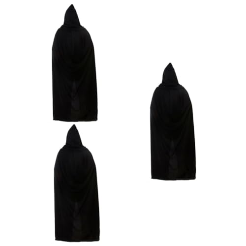 Healvian 3 Stück Halloween Vampir Umhang mit Kapuze Schwarzer Cosplay Kostüm Umhang für Damen und Herren für Halloween Maskenball Karneval und Rollenspiele Healvian 3 Stück Halloween Vampir Umhang mit Kapuze Schwarzer Cosplay Kostüm Umhang für Damen und Herren für Halloween Maskenball Karneval und Rollenspiele von Healvian