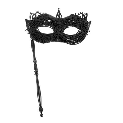 Healvian 3 Stück Handgehaltene Damen Maskerade Maske aus Schwarzer Spitze Leichtes Kunststoffmaterial Spitze Form Geeignet für Karneval Halloween Cosplay und Festliche Partys Stilvolles Healvian 3 Stück Handgehaltene Damen Maskerade Maske aus Schwarzer Spitze Leichtes Kunststoffmaterial Spitze Form Geeignet für Karneval Halloween Cosplay und Festliche Partys Stilvolles von Healvian