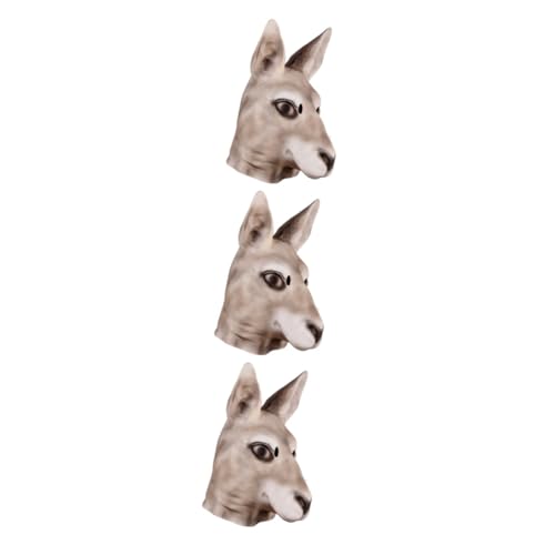 Healvian 3 Stück Lustige Kangaroo Vollgesichtsmaske Umweltfreundlichem Material Unisex Halloween Party Tiermaske für Kostüm Maskenball Karneval und Cosplay Auffälliges Design für Gruselige Healvian 3 Stück Lustige Kangaroo Vollgesichtsmaske Umweltfreundlichem Material Unisex Halloween Party Tiermaske für Kostüm Maskenball Karneval und Cosplay Auffälliges Design für Gruselige von Healvian