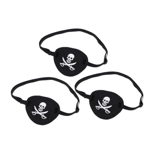 Healvian 3 Stück Piraten Augenklappen aus Stabilem Filz Verstellbar und für Halloween Karneval Cosplay und Piraten Kostüm Party Geeignet für Erwachsene und Themenveranstaltungen Healvian 3 Stück Piraten Augenklappen aus Stabilem Filz Verstellbar und für Halloween Karneval Cosplay und Piraten Kostüm Party Geeignet für Erwachsene und Themenveranstaltungen von Healvian