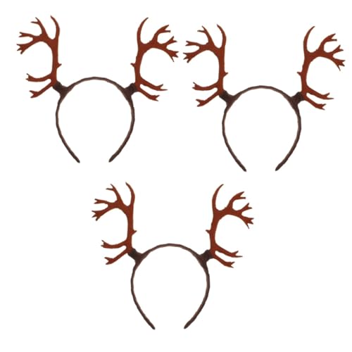 Healvian 3 Stück Rentiergeweih Haarreif für Klassisches Antler Headband für Halloween und Weihnachtsfeiern Leicht und Tragbar Vielseitig für Anlässe Komfortabel und Langlebig Healvian 3 Stück Rentiergeweih Haarreif für Klassisches Antler Headband für Halloween und Weihnachtsfeiern Leicht und Tragbar Vielseitig für Anlässe Komfortabel und Langlebig von Healvian