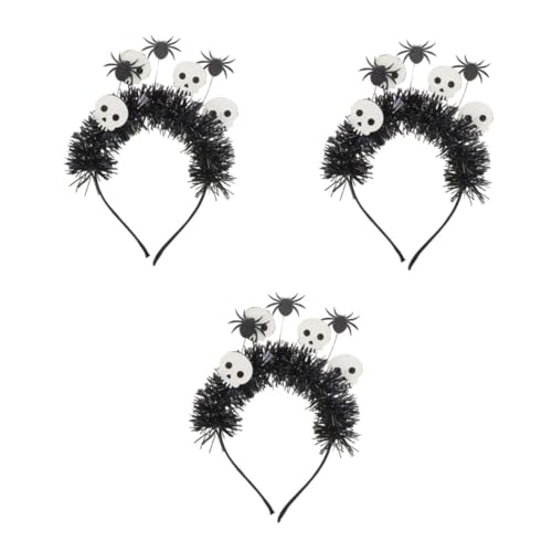 Healvian 3 Stück Spooky Halloween Haarband mit Spinnen und Schädel Design Einzigartige Kopfbedeckung für Mottopartys Cosplay und Gruselige Feiern und Auffällig Healvian 3 Stück Spooky Halloween Haarband mit Spinnen und Schädel Design Einzigartige Kopfbedeckung für Mottopartys Cosplay und Gruselige Feiern und Auffällig von Healvian