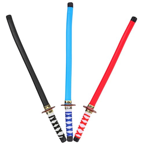 Healvian 3 Stück Teiliges Japanisches Cosplay Schwerter für Leichtes Farbiges Spielzeugschwert für Geburtstagspartys Halloween Kostüme und Rollenspiele Healvian 3 Stück Teiliges Japanisches Cosplay Schwerter für Leichtes Farbiges Spielzeugschwert für Geburtstagspartys Halloween Kostüme und Rollenspiele von Healvian