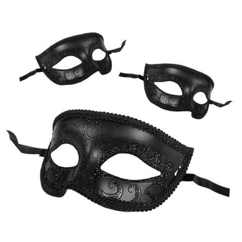 Healvian 3 Stück Teiliges Vintage Masquerade Masken Halbgesicht Schwarz Spitze für Halloween Karneval Faschingskostüme Erwachsene Cosplay Party Healvian 3 Stück Teiliges Vintage Masquerade Masken Halbgesicht Schwarz Spitze für Halloween Karneval Faschingskostüme Erwachsene Cosplay Party von Healvian