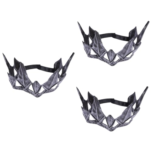 Healvian 3 Stück Tiara Halloween-braut Halloween Hochzeit Vintage Frauen Krone Braut Kopfbedeckungen Für Hochzeit Diademe Frauen Prinzessin Königin von Healvian