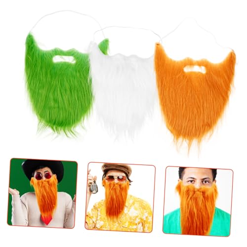Healvian 3 Stück realistischer Schnurrbart für Erwachsene Bart für Männer Gesichts- Bartperücke realistischer falscher Bart Cosplay gefälschter Bart Hochtemperaturdraht Healvian 3 Stück realistischer Schnurrbart für Erwachsene Bart für Männer Gesichts- Bartperücke realistischer falscher Bart Cosplay gefälschter Bart Hochtemperaturdraht von Healvian