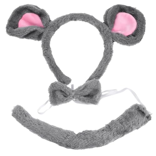 Healvian 3-teiliges Maus-kostümset mit Mausohren, Stirnband, Und Fliege, Ausgefallenes Tier-kostümset für, Cosplay, Geburtstagsparty, Kindertag Healvian 3-teiliges Maus-kostümset mit Mausohren, Stirnband, Und Fliege, Ausgefallenes Tier-kostümset für, Cosplay, Geburtstagsparty, Kindertag von Healvian