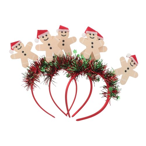 Healvian 3-teiliges Weihnachts-stirnband – Lebkuchen-haar-accessoires, Lustige Party-stirnbänder, Weihnachts-kopfbedeckung Für Frauen Und Mädchen, Feiertagsfeiern Healvian 3-teiliges Weihnachts-stirnband – Lebkuchen-haar-accessoires, Lustige Party-stirnbänder, Weihnachts-kopfbedeckung Für Frauen Und Mädchen, Feiertagsfeiern von Healvian