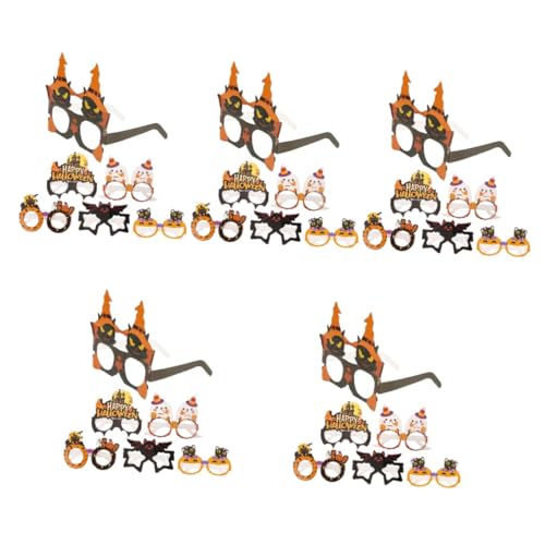 Healvian 30 Stck. Teiliges Halloween Papierbrillen für Kostümpartys Lustige Foto Requisiten mit Kürbis und Fledermausdesign für Männer und Frauen Healvian 30 Stck. Teiliges Halloween Papierbrillen für Kostümpartys Lustige Foto Requisiten mit Kürbis und Fledermausdesign für Männer und Frauen von Healvian