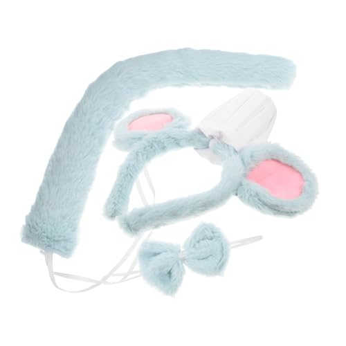 Healvian 3Stücke Teiliges Mäusekostüm Set für Erwachsene Stirnband mit Mäuseohren Fliege und Plüschschwanz für Halloween und Cosplay Wassergrün Healvian 3Stücke Teiliges Mäusekostüm Set für Erwachsene Stirnband mit Mäuseohren Fliege und Plüschschwanz für Halloween und Cosplay Wassergrün von Healvian