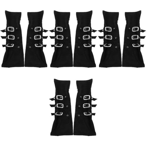 Healvian 4 Paare Vintage Punk Halloween Arm Guards Verstellbare Cosplay Handgelenk Band für Damen und Herren für Partys Tänze und Auftritte Vielseitiges Kostüm Zubehör Healvian 4 Paare Vintage Punk Halloween Arm Guards Verstellbare Cosplay Handgelenk Band für Damen und Herren für Partys Tänze und Auftritte Vielseitiges Kostüm Zubehör von Healvian