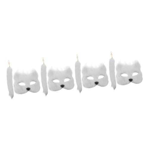 Healvian 4 Sätze Fuchsmaske und Set für Halloween Tierkostüm Zubehör Cosplay Maske für Karneval und Kostümparty Weiches und Bequemes Material Teiliges Set Maske Healvian 4 Sätze Fuchsmaske und Set für Halloween Tierkostüm Zubehör Cosplay Maske für Karneval und Kostümparty Weiches und Bequemes Material Teiliges Set Maske von Healvian