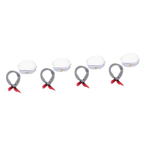 Healvian 4 Sätze Kapitänsmütze mit Schal Set für Matrosen Kostüme Teiliges Outfit für Karneval Halloween und Mottopartys Leicht Atmungsaktiv und Langlebig für Damen und Herren Healvian 4 Sätze Kapitänsmütze mit Schal Set für Matrosen Kostüme Teiliges Outfit für Karneval Halloween und Mottopartys Leicht Atmungsaktiv und Langlebig für Damen und Herren von Healvian