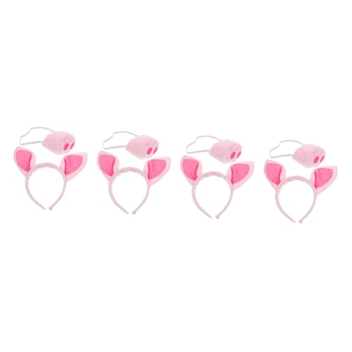Healvian 4 Sätze Tier Haarreif mit Schweinenase Teiliges Set für Halloween Kostümparty oder Rollenspiele Bequemes Dekoratives Zubehör für Tier Cosplay und Bühnenauftritte Healvian 4 Sätze Tier Haarreif mit Schweinenase Teiliges Set für Halloween Kostümparty oder Rollenspiele Bequemes Dekoratives Zubehör für Tier Cosplay und Bühnenauftritte von Healvian