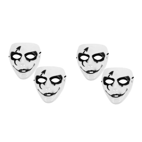 Healvian 4 Stck. Todes Maske Kleidung Maske Für Tänzer Party-kostümmaske Party-gesichtsmaske Schwarz von Healvian