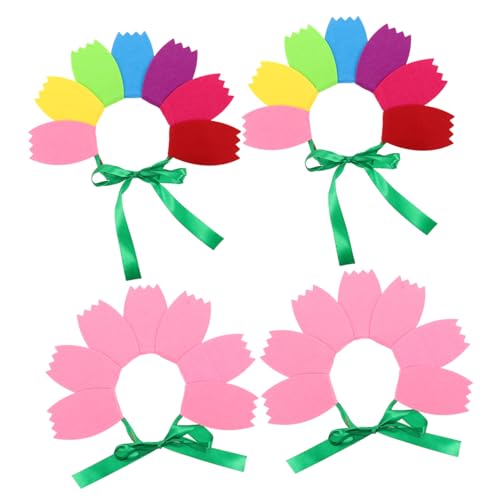 Healvian 4 Stück Buntes Kopfschmuck Accessoire für Geburtstagsfeiern Schulveranstaltungen und Fotoshootings von Healvian