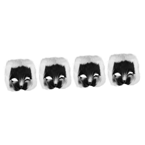 Healvian 4 Stück Fluffy Halbgesichtsmaske Fuchs Kostüm Maske für Damen Cosplay Maske mit Elastischem Band für Partys Halloween und Besondere Anlässe Leicht und Perfektes für Frauen und Healvian 4 Stück Fluffy Halbgesichtsmaske Fuchs Kostüm Maske für Damen Cosplay Maske mit Elastischem Band für Partys Halloween und Besondere Anlässe Leicht und Perfektes für Frauen und von Healvian