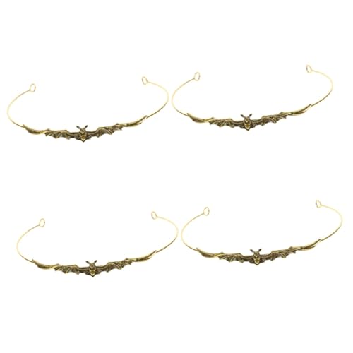 Healvian 4 Stück Halloween Fledermaus Haarreif Vintage Metal Bat Headband für Halloween Kostüme Cosplay und Festival Dekoration für Damen und Mädchen Healvian 4 Stück Halloween Fledermaus Haarreif Vintage Metal Bat Headband für Halloween Kostüme Cosplay und Festival Dekoration für Damen und Mädchen von Healvian