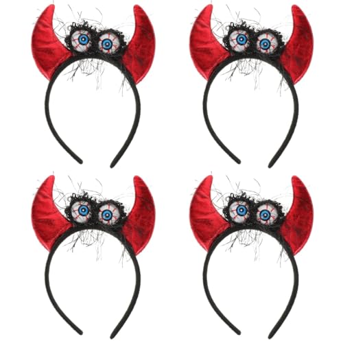 Healvian 4 Stück Leuchtendes Halloween Haarband für Kostümpartys Teufelshörner Haarschmuck für Karneval und Cosplay und Langlebig Healvian 4 Stück Leuchtendes Halloween Haarband für Kostümpartys Teufelshörner Haarschmuck für Karneval und Cosplay und Langlebig von Healvian