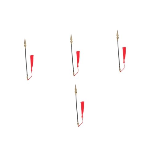 Healvian 4 Stück Metal Fire Tipped Lance Cosplay Accessory Robust Miniature Prop for Halloween Carnival Party Decorative Toy and Collectors von Healvian