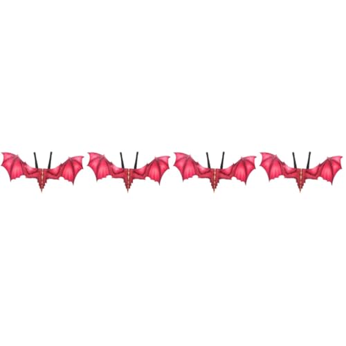 Healvian 4 Stück Rote Drachenflügel Kostüm Accessoire für Erwachsene Halloween Cosplay Requisiten für Kostümpartys Langlebig Vliesstoff für Rollenspiele und Fotomotive Healvian 4 Stück Rote Drachenflügel Kostüm Accessoire für Erwachsene Halloween Cosplay Requisiten für Kostümpartys Langlebig Vliesstoff für Rollenspiele und Fotomotive von Healvian