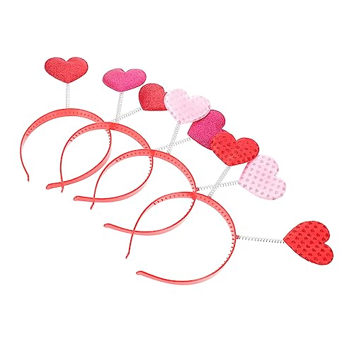 Healvian 4 Stück Teiliges Herzförmiges Haarband Glitzer Haarschmuck für Valentinstag Hochzeiten und Partys Rot und Leicht und Bequem Perfektes Haaraccessoire für Festliche Anlässe Healvian 4 Stück Teiliges Herzförmiges Haarband Glitzer Haarschmuck für Valentinstag Hochzeiten und Partys Rot und Leicht und Bequem Perfektes Haaraccessoire für Festliche Anlässe von Healvian