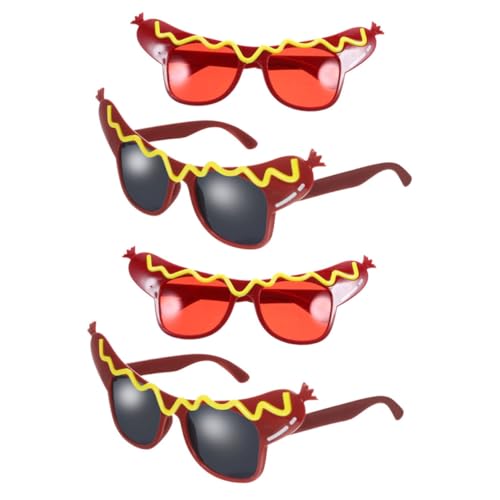Healvian 4 Stück Teiliges Hot Dog Brillen für Erwachsene Lustige und Party Sonnenbrillen Leichte Kostüm Sonnenbrille für Halloween Geburtstag Requisiten Einzigartige Faschingsbrille Healvian 4 Stück Teiliges Hot Dog Brillen für Erwachsene Lustige und Party Sonnenbrillen Leichte Kostüm Sonnenbrille für Halloween Geburtstag Requisiten Einzigartige Faschingsbrille von Healvian