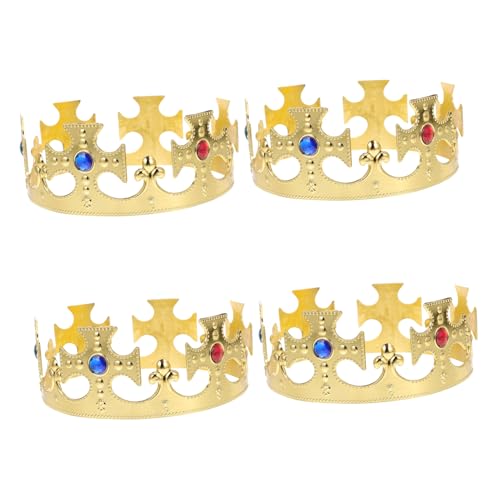 Healvian 4 Stück Teiliges Prinzen Goldene Krone Leicht Stabil für Geburtstagsfeiern Themenpartys Kostümzubehör für Jungen und Mädchen Healvian 4 Stück Teiliges Prinzen Goldene Krone Leicht Stabil für Geburtstagsfeiern Themenpartys Kostümzubehör für Jungen und Mädchen von Healvian