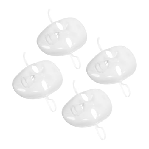 Healvian 4 Stück leere handgezeichnete maske Cosplay-Maske leere weiße Maske leere Masken zum Dekorieren weiße Maskerademaske Halloween-Maske Plastik Healvian 4 Stück leere handgezeichnete maske Cosplay-Maske leere weiße Maske leere Masken zum Dekorieren weiße Maskerademaske Halloween-Maske Plastik von Healvian