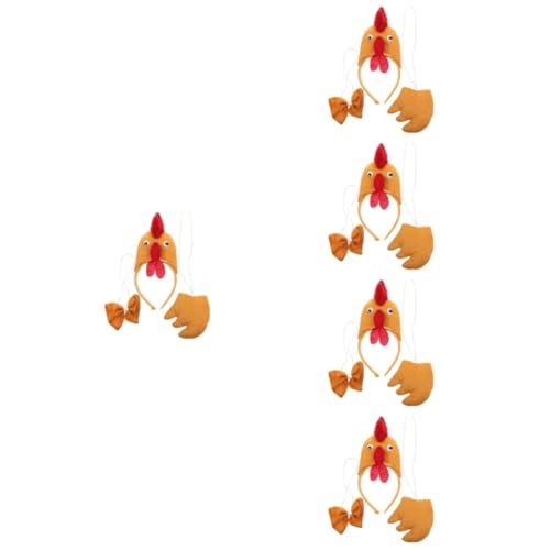 Healvian 5 Sätze Kostümset Huhn Cosplay für Erwachsene und Teiliges Set mit Hühner Stirnband und Fliege für Halloween und Festlichkeiten Tierkostüm für Fotos und Partys Healvian 5 Sätze Kostümset Huhn Cosplay für Erwachsene und Teiliges Set mit Hühner Stirnband und Fliege für Halloween und Festlichkeiten Tierkostüm für Fotos und Partys von Healvian