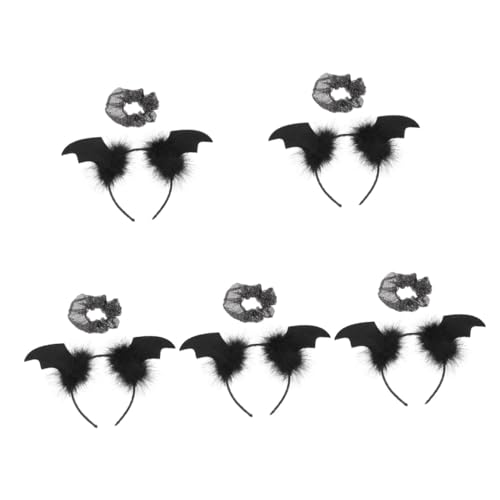 Healvian 5 Sätze Teiliges Halloween Haarschmuck Cosplay Haarreif mit Fledermausflügeln für Erwachsene Lustige Fotorequisiten für Halloween Party und Kostüme Healvian 5 Sätze Teiliges Halloween Haarschmuck Cosplay Haarreif mit Fledermausflügeln für Erwachsene Lustige Fotorequisiten für Halloween Party und Kostüme von Healvian