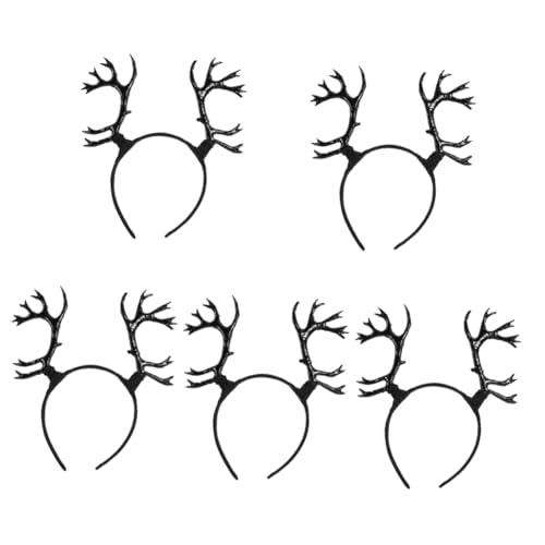 Healvian 5 Stück Antler Headband für Damen und Herren Geweih Haarband für Halloween und Weihnachten Vielseitiger Kopfschmuck aus Haltbarem und Bequemem Material für Cosplay und Partys Healvian 5 Stück Antler Headband für Damen und Herren Geweih Haarband für Halloween und Weihnachten Vielseitiger Kopfschmuck aus Haltbarem und Bequemem Material für Cosplay und Partys von Healvian