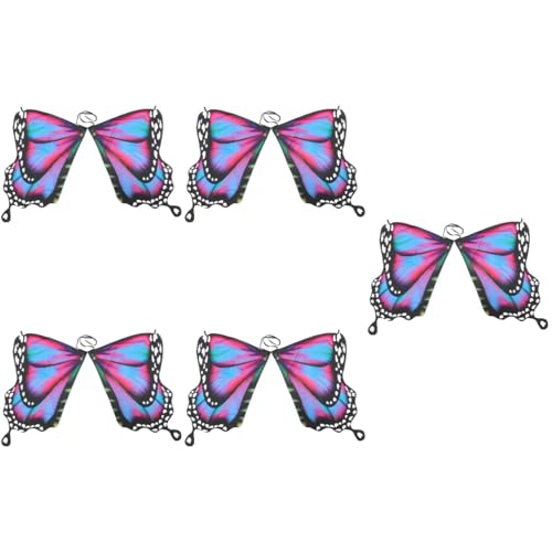 Healvian 5 Stück Butterfly Wing Cape für Farbenfrohes Cosplay Kostüm für Halloween Bühnenaufführungen und Themenpartys und Einfach zu Tragen Healvian 5 Stück Butterfly Wing Cape für Farbenfrohes Cosplay Kostüm für Halloween Bühnenaufführungen und Themenpartys und Einfach zu Tragen von Healvian