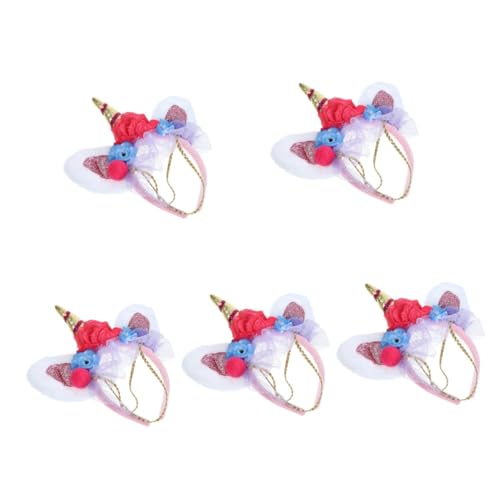 Healvian 5 Stück Einzigartiger Einhorn Haarschmuck mit Kleinen Blumen Halloween und Party Kopfschmuck für Cosplay und Fotografie Leicht und zu Tragen Healvian 5 Stück Einzigartiger Einhorn Haarschmuck mit Kleinen Blumen Halloween und Party Kopfschmuck für Cosplay und Fotografie Leicht und zu Tragen von Healvian