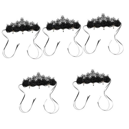 Healvian 5 Stück Gothic Crown Haarband für Damen Schwarze Halloween Krone Kostümzubehör für Partys Cosplay und Hochzeiten und Bequem für Besondere Anlässe Healvian 5 Stück Gothic Crown Haarband für Damen Schwarze Halloween Krone Kostümzubehör für Partys Cosplay und Hochzeiten und Bequem für Besondere Anlässe von Healvian