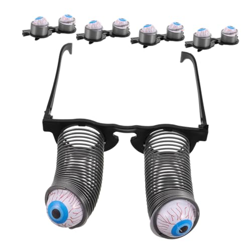 Healvian 5 Stück Halloween Brille mit wackelnden Augen gruselige Sonnenbrille für Kostümparty witzige Augäpfel-Brille als Partydeko und Foto-Requisite Healvian 5 Stück Halloween Brille mit wackelnden Augen gruselige Sonnenbrille für Kostümparty witzige Augäpfel-Brille als Partydeko und Foto-Requisite von Healvian