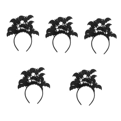Healvian 5 Stück Halloween Haarreif für Erwachsene Schwarzes Fledermaus Kostümzubehör für Karneval und Halloween Feiern Accessoire für Kostüme und Partys Healvian 5 Stück Halloween Haarreif für Erwachsene Schwarzes Fledermaus Kostümzubehör für Karneval und Halloween Feiern Accessoire für Kostüme und Partys von Healvian