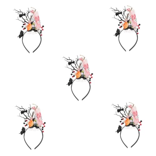 Healvian 5 Stück Halloween Haarreif mit Hirschgeweih und Schwarzer Stirnband Baumzweig Design Gruseliges Partyaccessoire für Kostüm und Cosplay Feste Healvian 5 Stück Halloween Haarreif mit Hirschgeweih und Schwarzer Stirnband Baumzweig Design Gruseliges Partyaccessoire für Kostüm und Cosplay Feste von Healvian