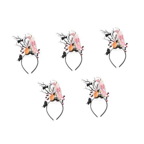 Healvian 5 Stück Halloween Haarreif mit Rentiergeweih und Schmetterlings Leichter Party Accessoire für Halloween und Day Of The Dead Kostüme Bequemer Kopfschmuck für Cosplay und Healvian 5 Stück Halloween Haarreif mit Rentiergeweih und Schmetterlings Leichter Party Accessoire für Halloween und Day Of The Dead Kostüme Bequemer Kopfschmuck für Cosplay und von Healvian