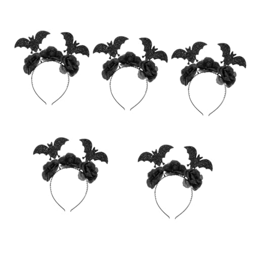 Healvian 5 Stück Halloween Haarreif mit Schwarzen Blumen und Spinnen Cosplay Haarschmuck für Halloween Partys Bequemes Leichtes Stirnband für Unvergessliche Healvian 5 Stück Halloween Haarreif mit Schwarzen Blumen und Spinnen Cosplay Haarschmuck für Halloween Partys Bequemes Leichtes Stirnband für Unvergessliche von Healvian