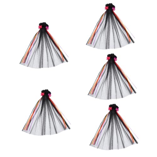 Healvian 5 Stück Halloween Haarschmuck mit Schwarzen und Roten Rosen Tüll Veil Haarband für Damen für Kostüme und Cosplay Leicht und Langlebig Spooky Party Accessoire Healvian 5 Stück Halloween Haarschmuck mit Schwarzen und Roten Rosen Tüll Veil Haarband für Damen für Kostüme und Cosplay Leicht und Langlebig Spooky Party Accessoire von Healvian