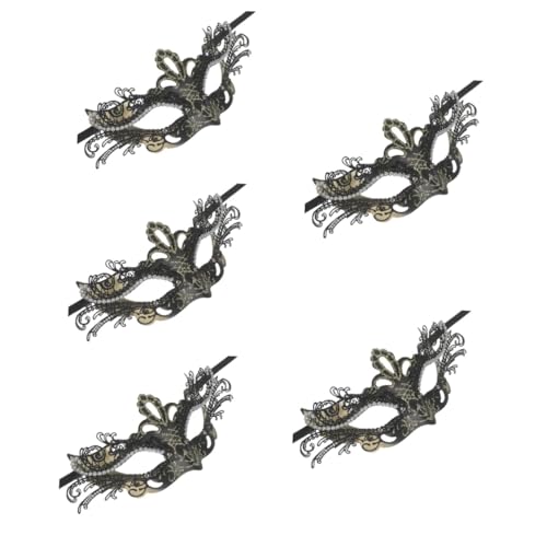 Healvian 5 Stück Halloween Maske Dekorative Butterfly Maske für Kostümpartys Verstellbar und Leicht für Halloween Karneval und Bühnenauftritte von Healvian