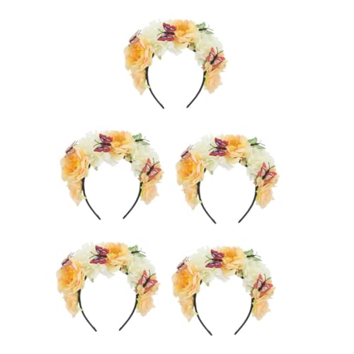 Healvian 5 Stück Halloween Schmetterling Haarreif aus Künstlichen Blumen Leichter Ergonomischer Vintage Kopfschmuck für Halloween und Themenpartys Mexikanischer Stil Auffälliges Accessoire Healvian 5 Stück Halloween Schmetterling Haarreif aus Künstlichen Blumen Leichter Ergonomischer Vintage Kopfschmuck für Halloween und Themenpartys Mexikanischer Stil Auffälliges Accessoire von Healvian
