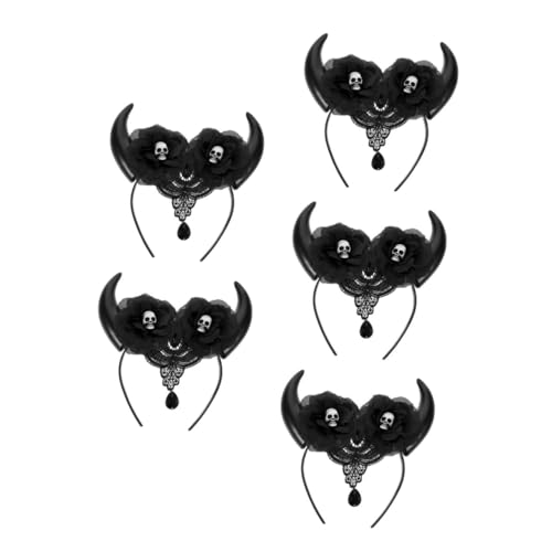 Healvian 5 Stück Halloween Stirnband Damen Teufelshörner Haarreif Elastisches Kopfschmuck für Cosplay Makeup Partys und Festliche Halloween Verkleidungen Healvian 5 Stück Halloween Stirnband Damen Teufelshörner Haarreif Elastisches Kopfschmuck für Cosplay Makeup Partys und Festliche Halloween Verkleidungen von Healvian