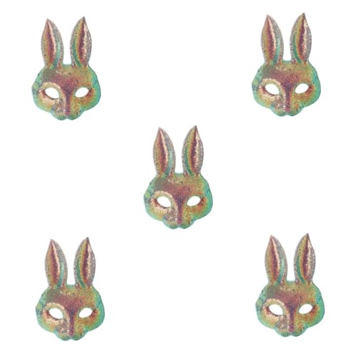 Healvian 5 Stück Kreative Hasenmaske mit Glitzer Pailletten für Halloween und Karneval Verspielte Halbgesichtsmaske für Kostümpartys und Cosplay Events für Osterfeiern und Lustige Anlässe Healvian 5 Stück Kreative Hasenmaske mit Glitzer Pailletten für Halloween und Karneval Verspielte Halbgesichtsmaske für Kostümpartys und Cosplay Events für Osterfeiern und Lustige Anlässe von Healvian