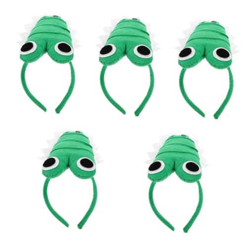 Healvian 5 Stück Krokodil Haarreifen für Halloween Lustiges Cosplay Accessoire Verstellbares Tierkopfschmuck für Partys und Geburtstage Bequemes und Stabiles Design für Kreative Kostüme und von Healvian