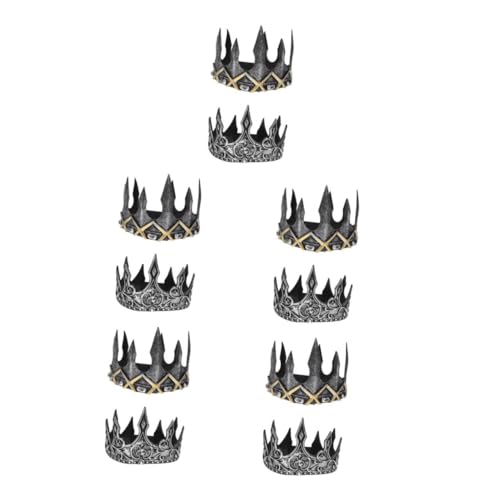 Healvian 5 Stück Mittelalterliche Königskrone Antike Cosplay Tiara Leichtem Schaumstoff für Halloween Performance und Kostüme für Partnerlooks Dunkelgrau Healvian 5 Stück Mittelalterliche Königskrone Antike Cosplay Tiara Leichtem Schaumstoff für Halloween Performance und Kostüme für Partnerlooks Dunkelgrau von Healvian