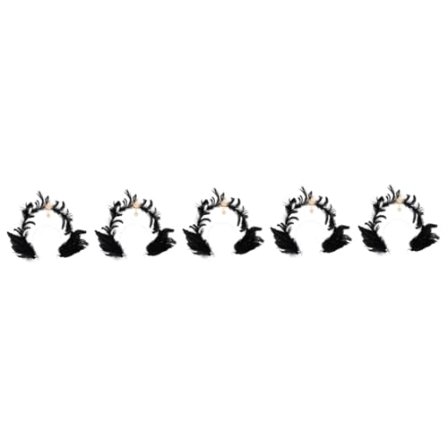 Healvian 5 Stück Schwarzes Kopfschmuck für Halloween und Cosplay Lolita Haaraccessoire mit Einzigartigem Design für Partys und Feste Vielseitig Einsetzbar Healvian 5 Stück Schwarzes Kopfschmuck für Halloween und Cosplay Lolita Haaraccessoire mit Einzigartigem Design für Partys und Feste Vielseitig Einsetzbar von Healvian