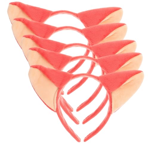 Healvian 5 Stück Teiliges Fuchs Ohren Haarband aus Hochwertigem Bequem und Langlebig Niedliches Tierohren Stirnband für Karneval Party und Cosplay Auffälliges Accessoire für Mädchen und Healvian 5 Stück Teiliges Fuchs Ohren Haarband aus Hochwertigem Bequem und Langlebig Niedliches Tierohren Stirnband für Karneval Party und Cosplay Auffälliges Accessoire für Mädchen und von Healvian