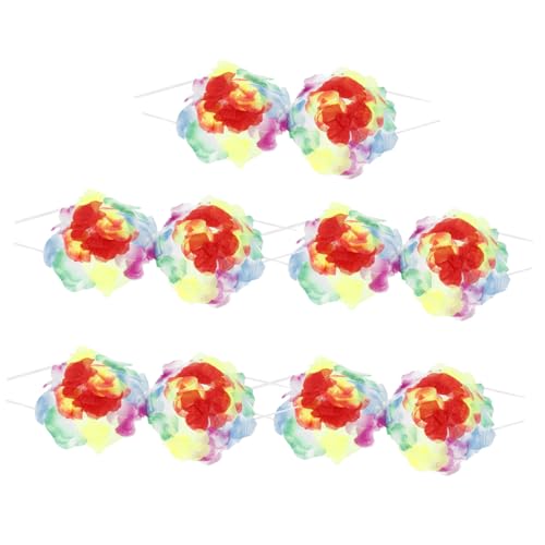 Healvian 5 Stück Teiliges Hawaii Luau Bikini mit Hibiskusblumen Verstellbare Kostüme für Luau Partys und Strandveranstaltungen Healvian 5 Stück Teiliges Hawaii Luau Bikini mit Hibiskusblumen Verstellbare Kostüme für Luau Partys und Strandveranstaltungen von Healvian